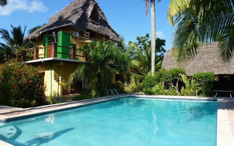 Pool and main guest building