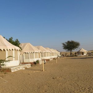 Around 35 tents in this camp