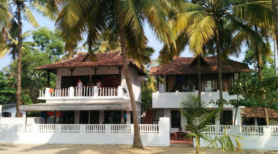 The homestay overlooking the beach Dec 2014