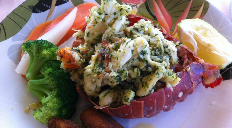 Lobster meal for $130 EC each