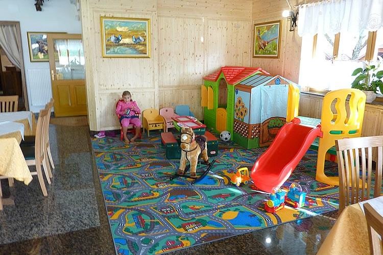 Kids corner in restaurant