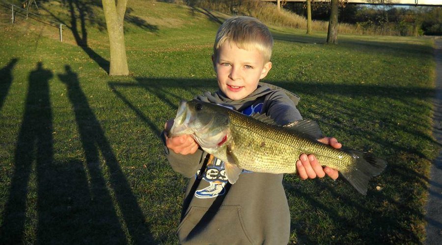 Matthew Harris and bass caught at Lock 19