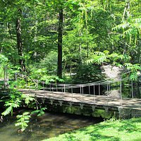Brug in het park, bijna idyllisch