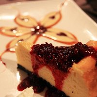 New York Cheese Cake with Blackberry Coulee