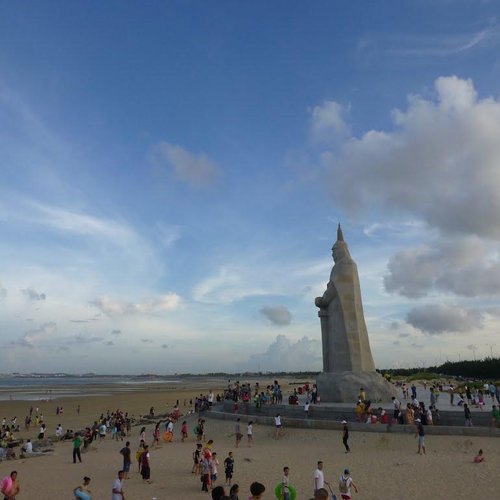 晋江衙口海滩图片