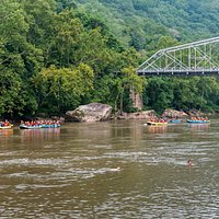 Rafters Approaching Fayette Station Bridge