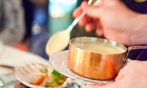 Гребешки с шалотовым маслом