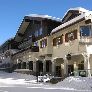 Winter village side