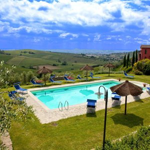 vista dalla piscina