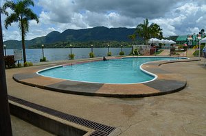 Alindahaw Lakeview Resort in Mindanao, image may contain: Pool, Water, Resort, Hotel