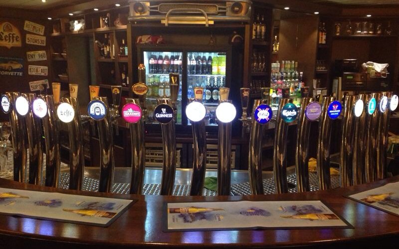 Beers on tap