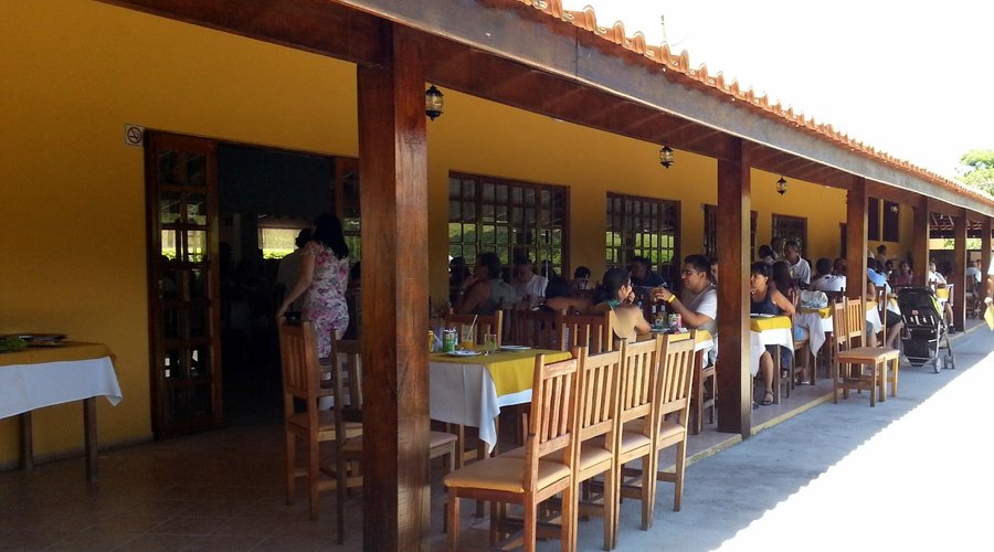 Área externa do restaurante