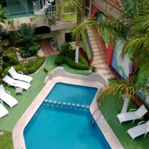vista piscina hotel cuellar
