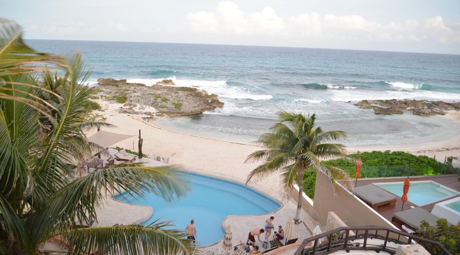 A view from the top floor Jacuzzi Suite.