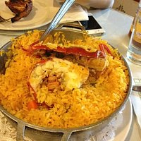 Paella with Lobster. Loving it.