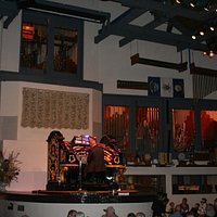 Lew Williams at the organ