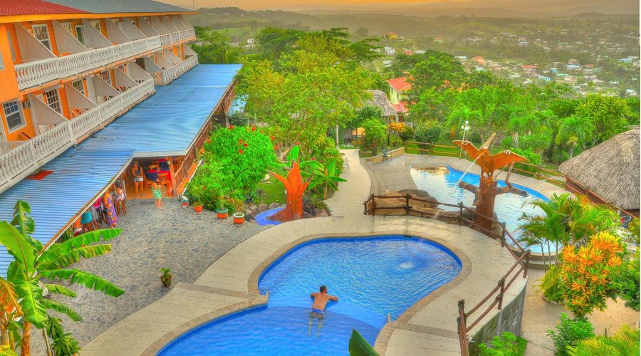 Aerial view of our gorgeous swimming pool