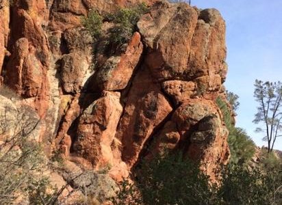 one of the many views of the volcanic rocks at the Pinnacles.