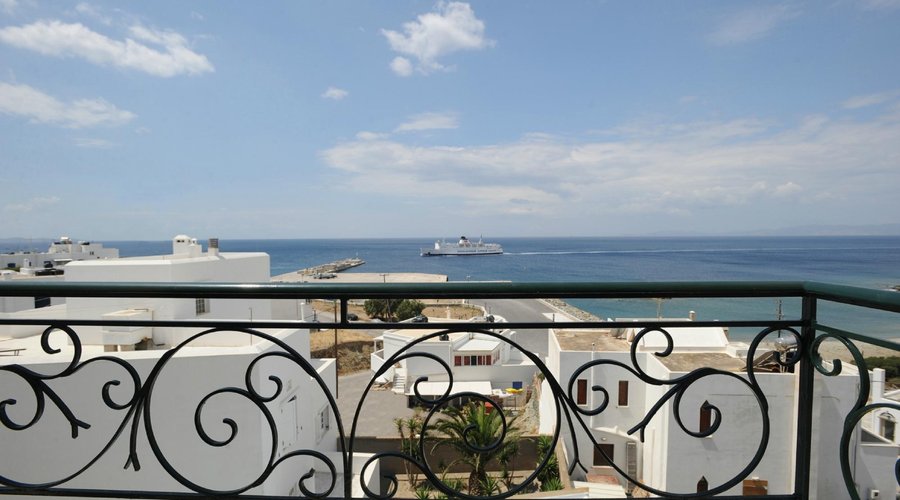balcony view to the Aegean sea