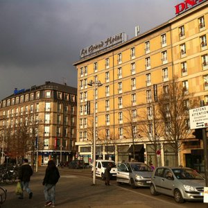 View on the street where the hotel is situated