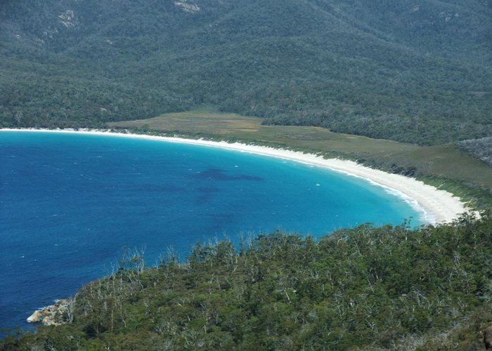 Wine Glass bay from the first lookout