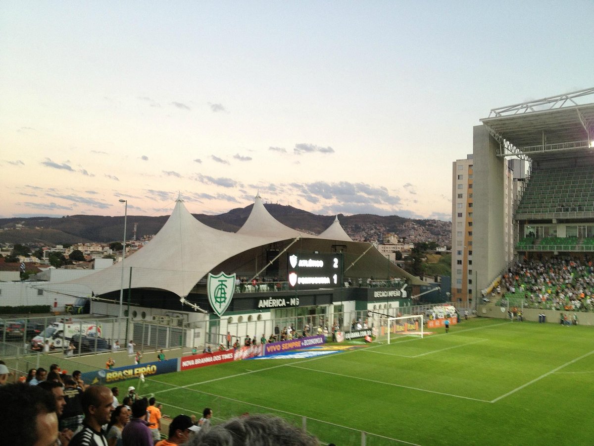 Football Pitch during America Mineiro Match - Picture of Arena