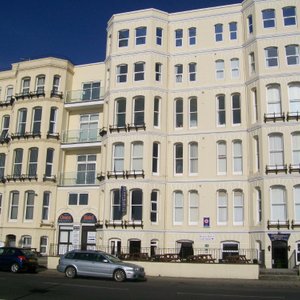 An impressive facade commanding fabulous views across the Solent.