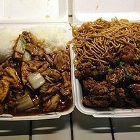 Pork Tofu and Korean Chicken, with fried saimin