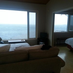 1-bedroom suite and pull-out couch in living room