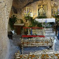 Altar and golden pews