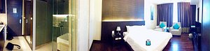 180 degree view of my room on the 16th floor.