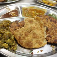 Paranthas with chatni and sabji