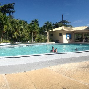 pool area beside the reservations office
