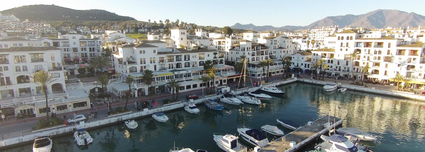 Aerial picture of Puerto de la Duquesa, Manilva, Malaga, Costa del Sol