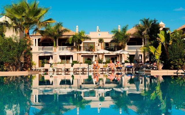 Relaxing by the pool