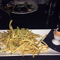 Duck fat fries, egg and caviar!