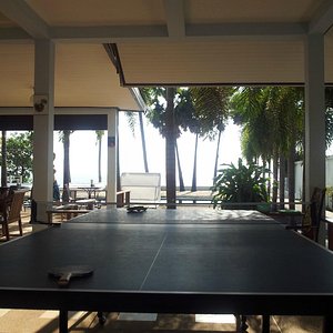 The view from the tabletennis table