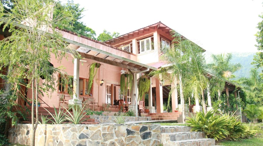 A view of our facade facing South towards Pico Bonito National Park.