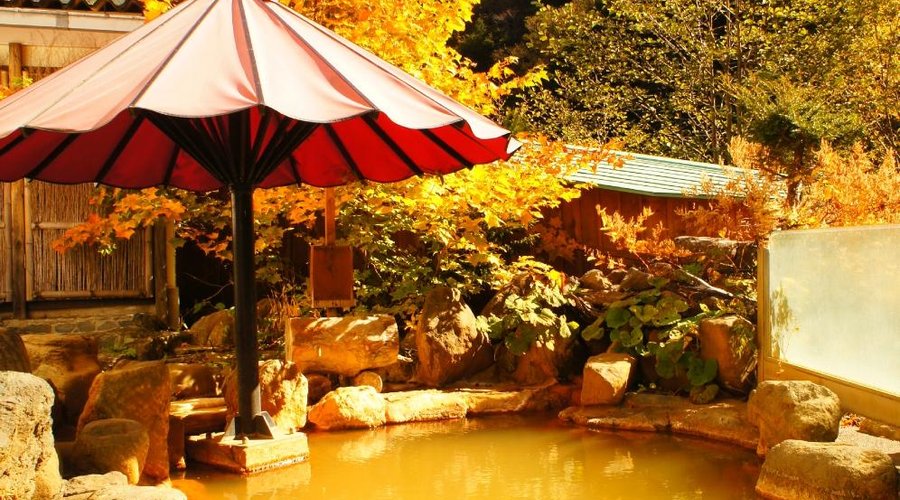 Open-air bath for men
