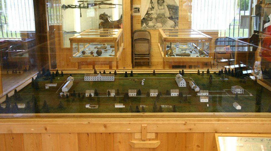 Diorama of the fort