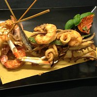 Frittura di pesce e verdure