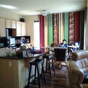 View of dining area and part of kitchen