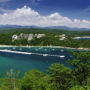 Santa Cruz Bay, just 800 mts. Away from the hotel. Port of arrival and departure of boat rides a