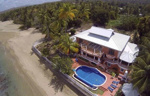 Aerial view from above on Turtle Beach-Mirage
