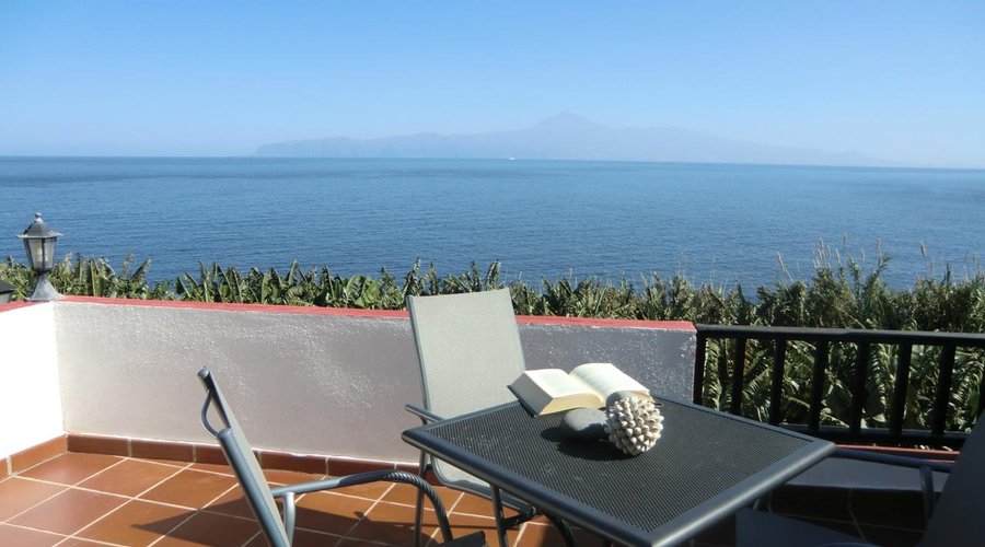 Terrace with ocean views