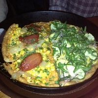 Half corn with sausage and half veggie at Dove Vivi
