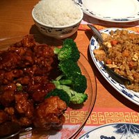 General Tso's White Meat Chicken and Combination Fried Rice