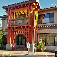 Outside, street view of the Jade Grill