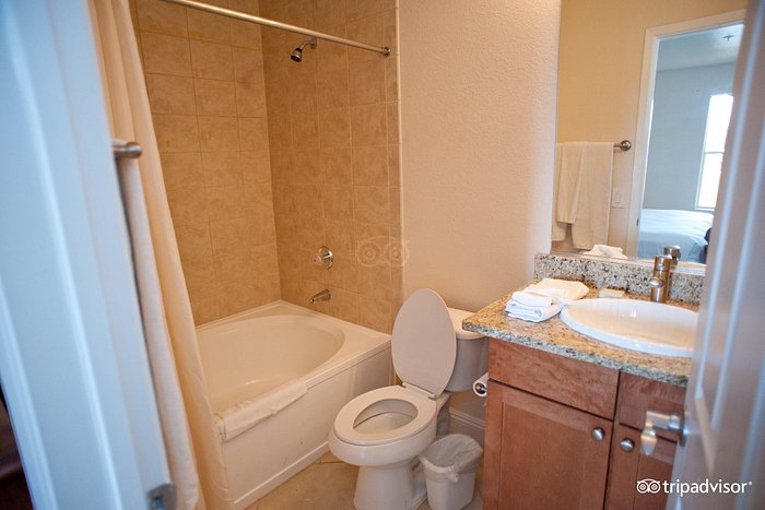 Walk-in shower and a bathtub! - Picture of Paris Las Vegas Hotel & Casino,  Paradise - Tripadvisor