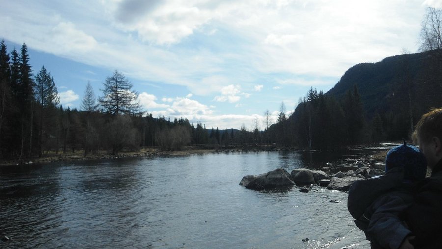 Great river for fishing and bathing